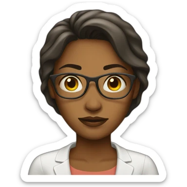 unemployed woman sticker