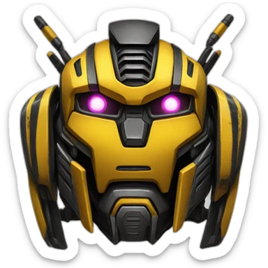 Bumblebee transformer sticker
