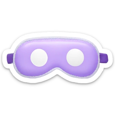 light purple sleep mask sticker