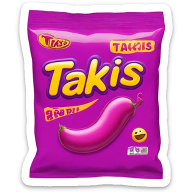 takis bag pink sticker