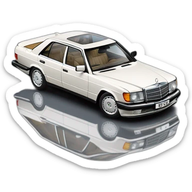 Mercedes w126 560 SEC AMG  sticker