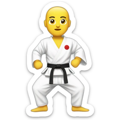Karateka sticker