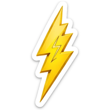 make lightning emoji sticker