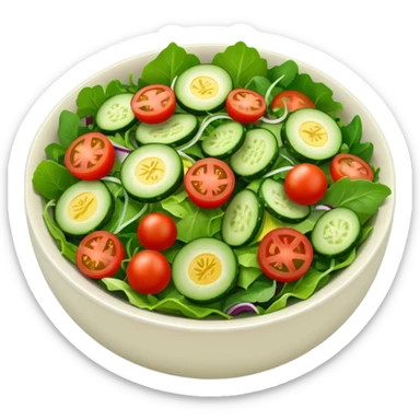 bowl of salad sticker