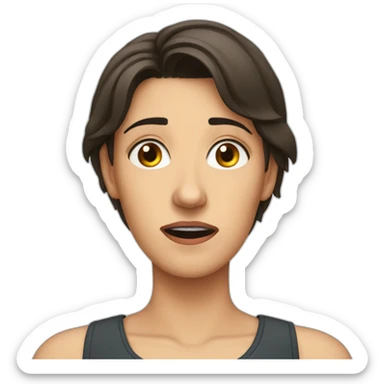 justine frischmann in anguish sticker