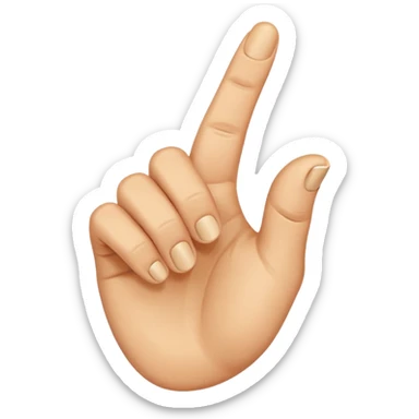 Finger gun hand pointing at you sticker