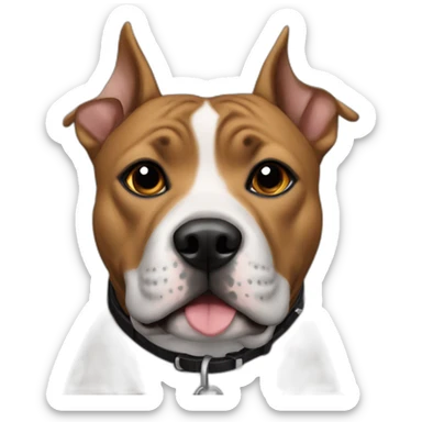 Dog staffie black sticker