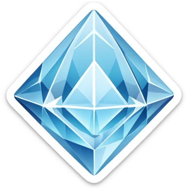 crystal of ice sticker