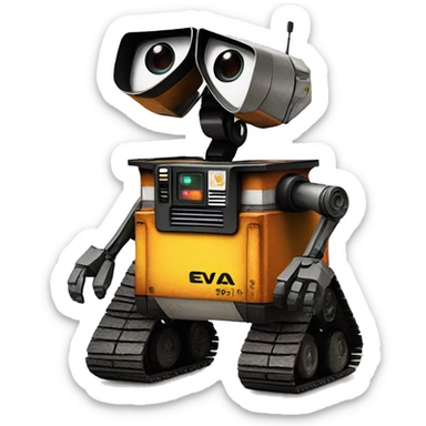 eva from wall-e movie sticker