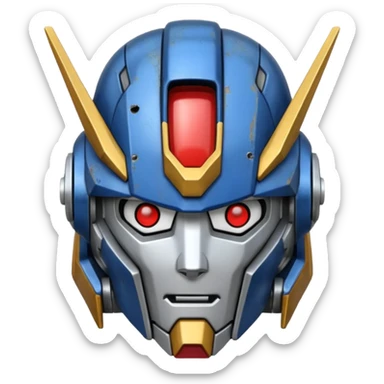 Gundam head sticker