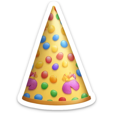 Birthday party hat sticker