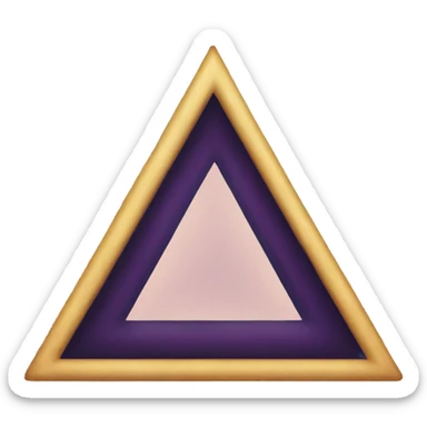 Sacred triangle feminine symbol sticker