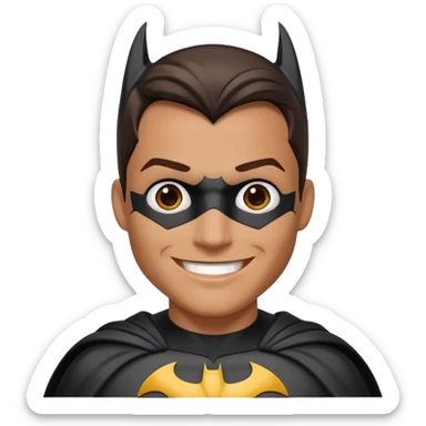 Smiling batman sticker