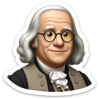 Benjamin Franklin sticker