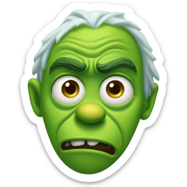 knee surgery grinch  sticker