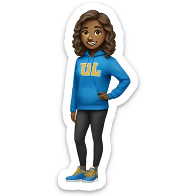 UCLA Bruin woman sticker