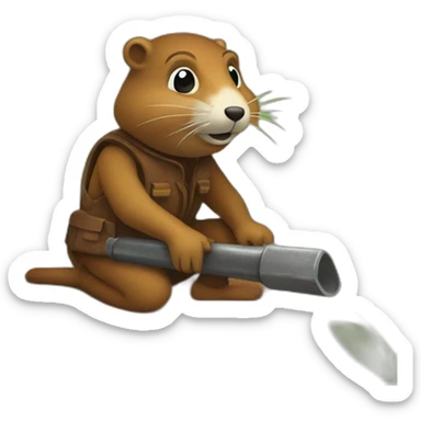 Gopher doing rust sticker
