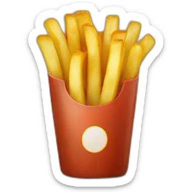 belgian fries sticker