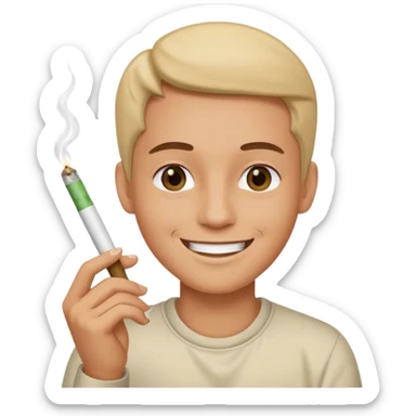 Peux tu me faire un fumeur de joint  sticker