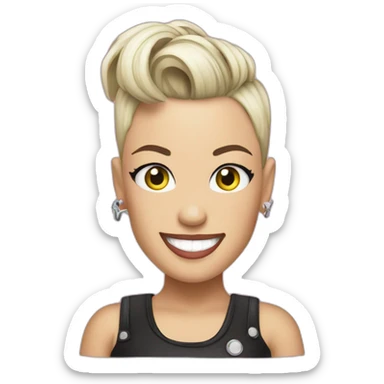 P!nk do à rock sign sticker