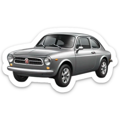 gray fiat fastback modern crossover sticker