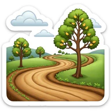 country road sticker
