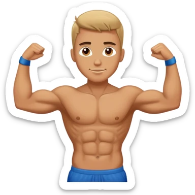 gym guy T-pose sticker