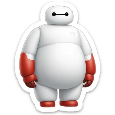 Big Hero Six Red Baymax sticker