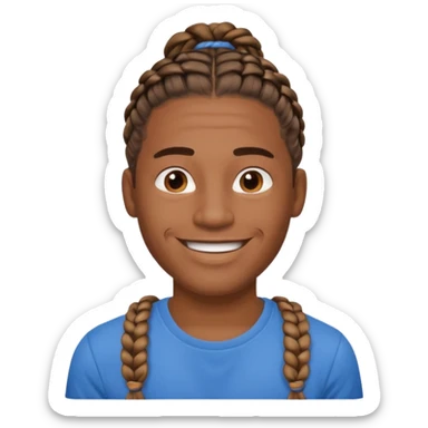 braids ios emoji male sticker