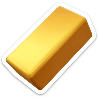 Gold brick sticker