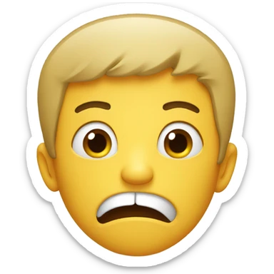 Shocked covering mouth sticker