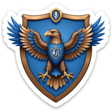 Hogwarts Ravenclaw crest Eagle sticker