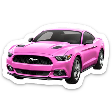 Pink mustang GT sticker