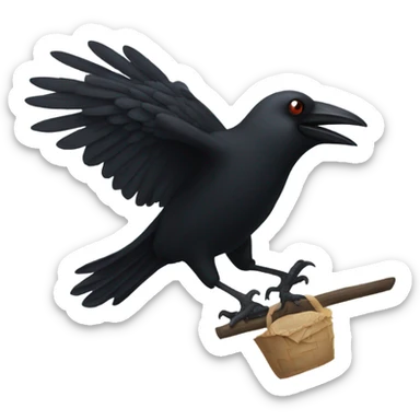 Murder of crows sticker