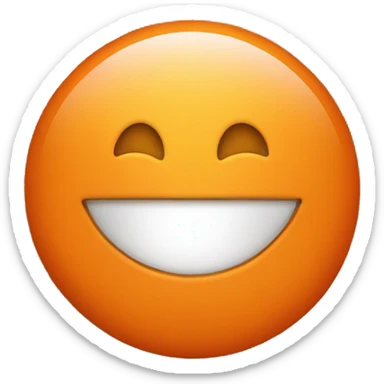 Orange Circle with dark orange stars sticker