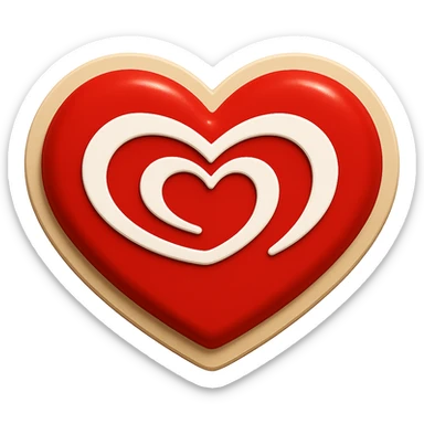 Create a sticker of Wall’s ice cream logo heart gently pulsing animation frame 4, back to original size, transparent background, no text, suitable for presentation. sticker