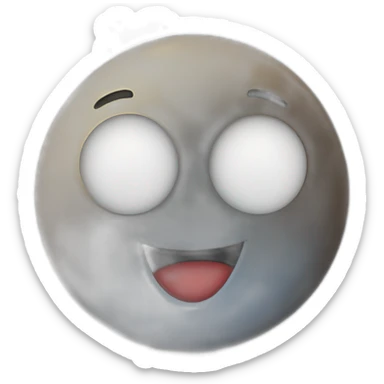 Une pomme sur la lune sticker