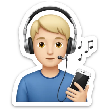 Echando música relajado sticker