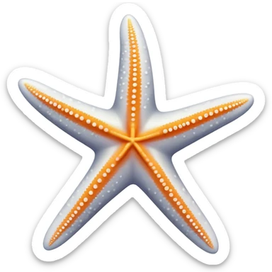 white starfish sticker