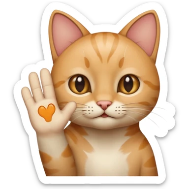 Now it's the same thing, but we want the cat's paw sign. sticker