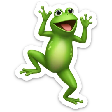 Dancing frogs sticker