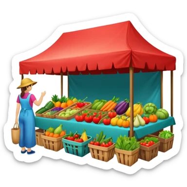 Street Market Stalls
 sticker