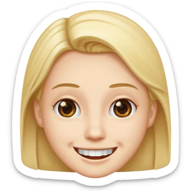 Smile with saying Yooo sticker