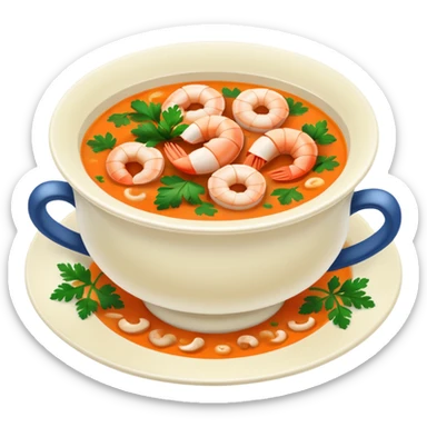 Seafood soup sticker