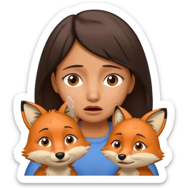 Make Dora and Swiper the fox crying sticker