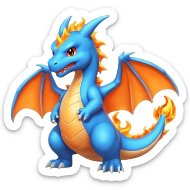 Charizard blue sticker