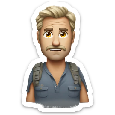 Australian dad but mad sticker