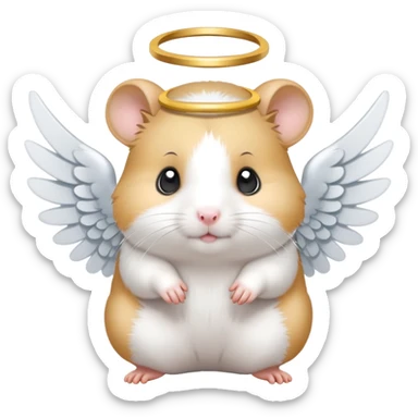 Angel hamster sticker