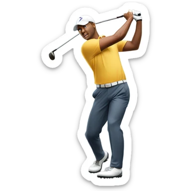 Golfer euro stepping sticker