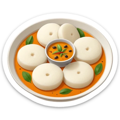 2 idli sambar  sticker